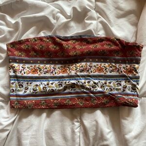 patterned tube top